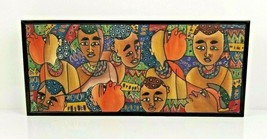 African Art Canvas Wall Art Painting Original Muthusi Modern Signed Framed - £251.71 GBP
