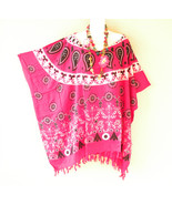 KG48 Floral Batik Plus Poncho Caftan Dolman Hippie Tunic Blouse Top up t... - £19.50 GBP