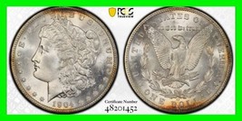 1904-O Morgan Silver Dollar Coin - PCGS MS-65 Gold Shield - New Orleans  - £257.07 GBP