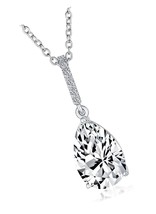 4CT Teardrop Shape Solitaire Cubic Zirconia CZ Prong Set For - $181.20