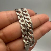 Vintage 925 Sterling Silver Curb Chain Bracelet - $150.00