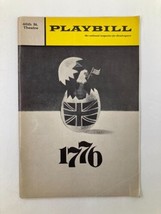 1970 Playbill 46th Street Theatre David Cryer, Roy Poole in 1776 - £11.17 GBP