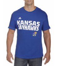 Kansas Jayhawks Mens Adidas Sideline Razor Short Sleeve T-Shirt - XL - NWT - $17.34