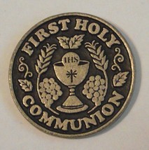 Religious pocket medal coin First Communion scripture John 6:35 bread of... - $5.00
