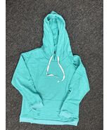Women Hooded Distressed Sweatshirt Drawstring Kangaroo Pocket Greyblue S... - $317.14 MXN Women Hooded Distressed Sweatshirt Drawstring Kangaroo Pocket Greyblue S... - $317.14 MXN