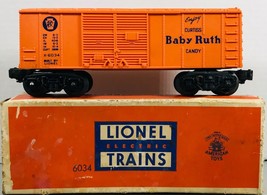Vintage Lionel Lines Orange Baby Ruth Freight Car 6034 in Original Box O... - $24.70