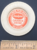 Dannheim&#39;s New Ulm Dairy Milk Bottle Cap Lid Minnesota MN 2&quot; Orange Drink - £7.60 GBP