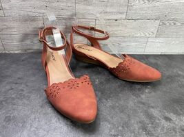 Rialto Sandals Women 10 Marlie Shoes Brown Nubuck Comfort Ankle Strap La... - €16,93 EUR