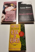 3 Anne Rice/Roquelaure Erotic Novels Beauty&#39;s Punishment Release Exit to Eden - £14.94 GBP