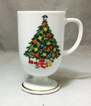 Christmas Tree pedestal porcelain  mug Mount Clemens Pottery made in Jap... - £5.51 GBP