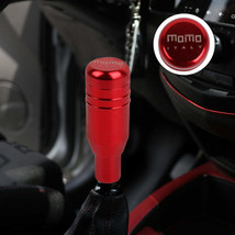 Brand New 1PCS Momo Red Aluminum Universal Automatic Car Gear Shift Knob Lever S - £14.95 GBP