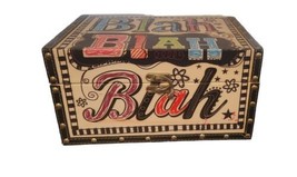 Blah Blah Blah Treasure Chest Box Colorful  - £31.43 GBP