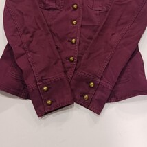 White House Black Market Women's Red Button Front Jacket Pockets Size 4 Chest 35 image 15