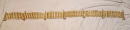 Hobby Model Train HO or O Scale 3&quot; x 33&quot; Wooden Wire Fence Unstained - $20.37