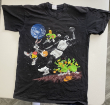 Nike T Shirt Men Med Space Jam 1993 Jordan Looney Tunes Bugs Bunny Single Stitch - £86.41 GBP