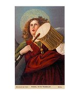 Angel With Drum Greeting Card - £3.42 GBP