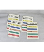 Pictionary First Edition Category Card Set Of 4 Replacement - $2.98