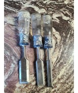 Vintage Sears Craftsman Wood Chisel Set  36803 36804 36805 - $18.98 CAD
