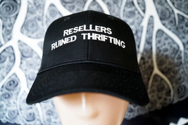 Resellers Ruined Thrifting, Reselling, Flipping, Embroidered Snapback Hat - £27.09 GBP