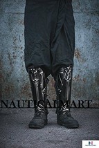 NAUTICALMART Halloween Larp Armor Legs Protection Dwarf Style Leg Greave... - £101.05 GBP