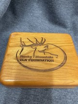 Fury Woodsman Rocky Mountain Elk Foundation Pair Folding Knives New in Wood Case - £38.77 GBP