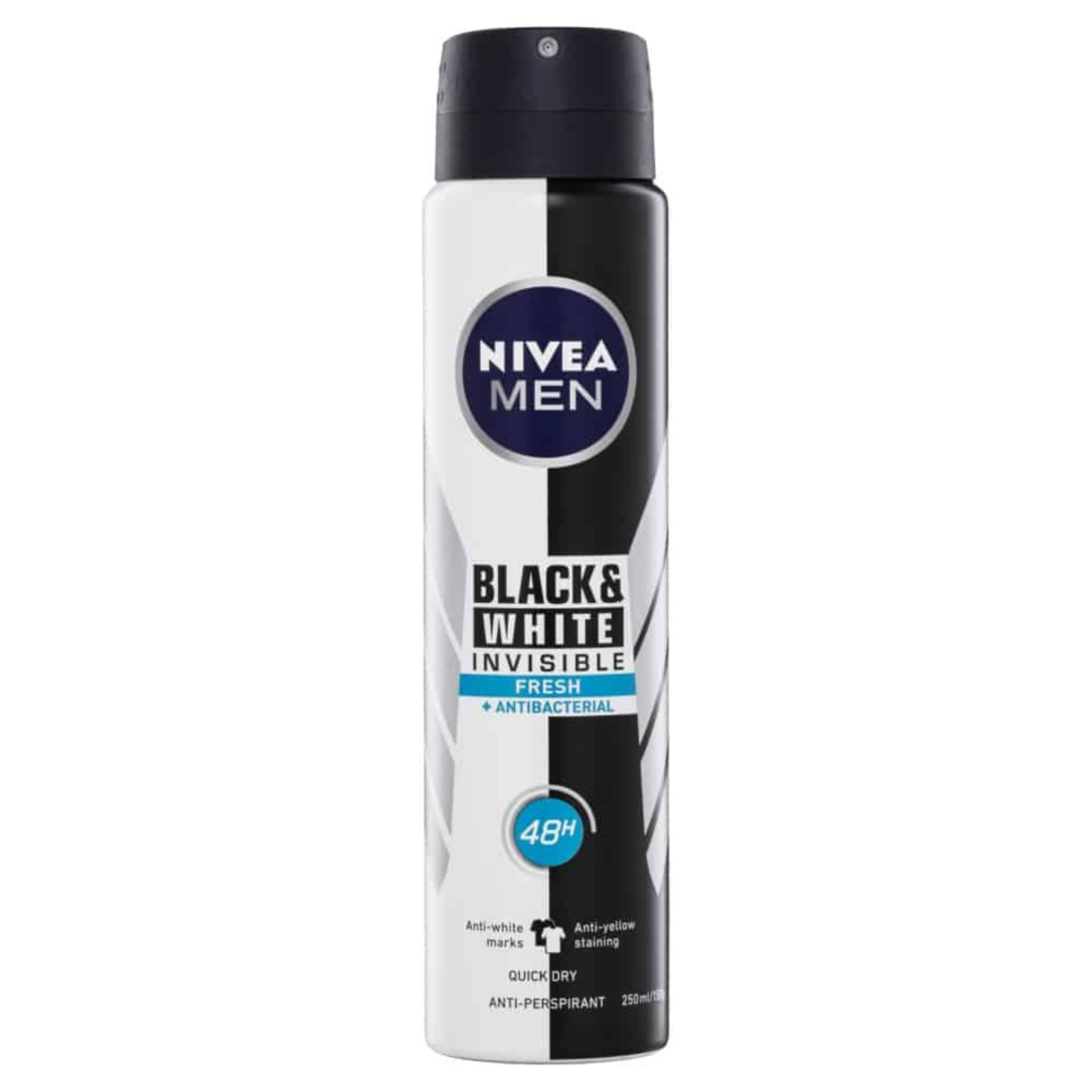 NIVEA Men Black & White Invisible Anti-Perspirant Aerosol Spray 250mL