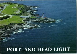 Aerial Panoramic View of the Portland Head Light Maine Postcard - £4.04 GBP