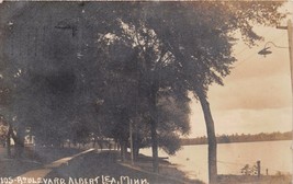 Albert Lea Minnesota Boulevard Along Water~Real Photo Postcard 1906 - $8.68