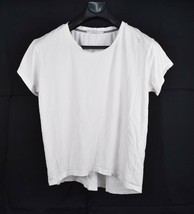 Alternative Womens Crewneck White Tee Cap Sleeve Top S - $14.85