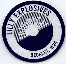 Autocollant De Casque De Mine De Charbon Lilly Explosives Beckley West Virginia - $29.50