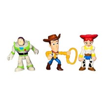 3 Disney Toy Story Fisher Price Imaginext 3&quot; Action Figures Woody Buzz Jesse - £5.90 GBP