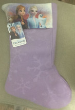 New Disney FROZEN 2 Christmas Fabric Stocking 16 Inches. Elsa-Olaf-Anna. New! - £7.43 GBP