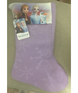 New Disney FROZEN 2 Christmas Fabric Stocking 16 Inches. Elsa-Olaf-Anna.... - £7.45 GBP
