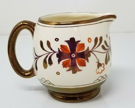 Pitcher Luster Ware Copper Creamer Made in England Old Castle Vintage  - $15.15