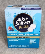 Alka-Seltzer Plus Cough Chest Congestion 24 Ct Exp 03/25 - $94.64 MXN