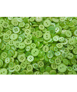 100 Small Neon Green Buttons, Chartreuse, sizes 6mm to 15mm, 1/4&quot; to 5/8... - £6.26 GBP