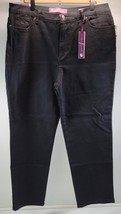 L16) Women&#39;s Gloria Vanderbilt Stretch Amanda Black Jeans Pants Size 16 ... - $24.74