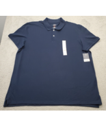 St. John&#39;s Bay Polo Shirt Mens 2XL Blue Classic Fit Easy Care Comfort Fl... - $452.22 MXN