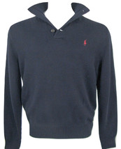 NEW Polo Ralph Lauren Mens Sweater!  Black Navy Green Blue Purple   Button Neck - £51.95 GBP