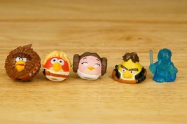 Star Wars Hasbro Angry Birds Tiny Toppers Toys Luke Leia Chewbacca Han Solo - £11.86 GBP