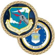 Air Force Strategic Air Command Sac 1.75&quot; Challenge Coin - £31.26 GBP