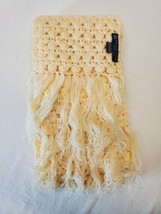 Kenneth Cole Reaction Knit Scarf Ivory Cream Acrylic Chunky Knit - £9.03 GBP
