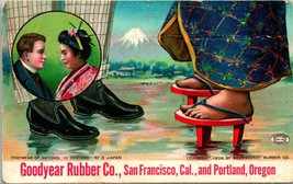 Vtg Postcard 1905 Woonsocket Rubber Co Footwear of Nations #3 Goodyear China - £8.64 GBP