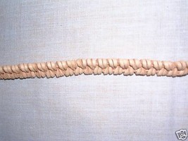 NEW NATURAL TONE REAL TANNED LEATHER WEAVE BRAIDED TIE BRACELET - LIGHT ... - $3.99