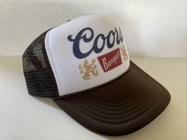 Vintage Coors Banquet Beer Hat Beer Trucker Hat snapback Brown Summer Party Cap - £11.27 GBP