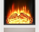 Clermont Electric Fireplace Mantel, Ivory Oak - $368.99
