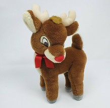 10" Vintage Applause Rudolph Red Nosed Reindeer Stuffed Animal Plush Toy # 30376 - £29.54 GBP