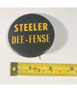 VTG 50&#39;s Pittsburgh Steelers Dee-Fense Black Pin Pinback 2.25&quot; Dia PM10 ... - £18.40 GBP