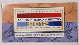 2012 U.S. Mint 220 Years Making American History Coin &amp; Currency Set - £158.27 GBP