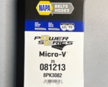 NAPA Auto Parts 25 081213 V-Ribbed Belt (Standard) K08 1-3/32&quot; X 121-7/8... - $47.51
